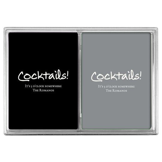 Studio Cocktails Double Deck Playing Cards